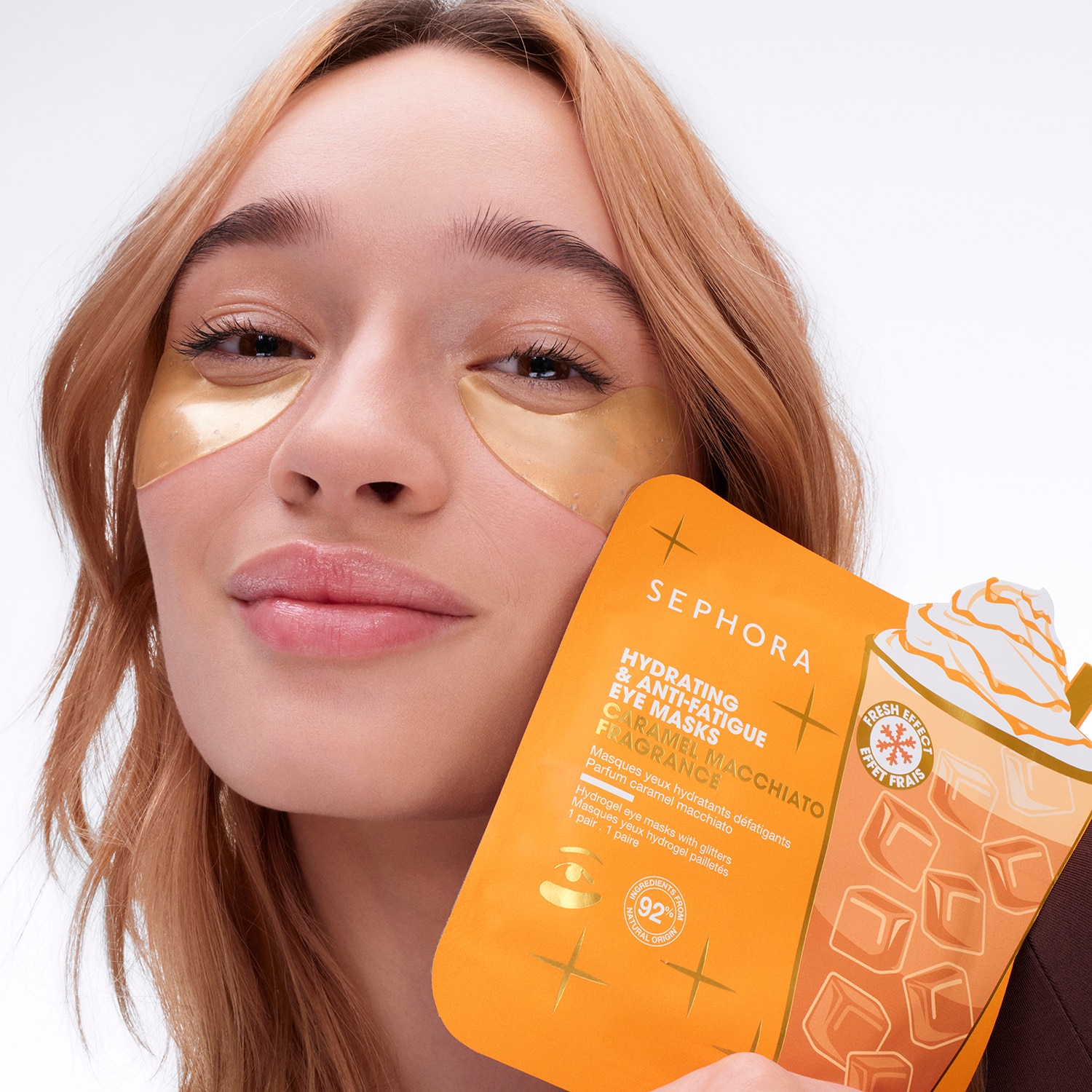 EYE MASKS CARAMEL MACCHIATO (MASCARILLA PARA OJOS HIDRATANTE ANTIFATIGA)
